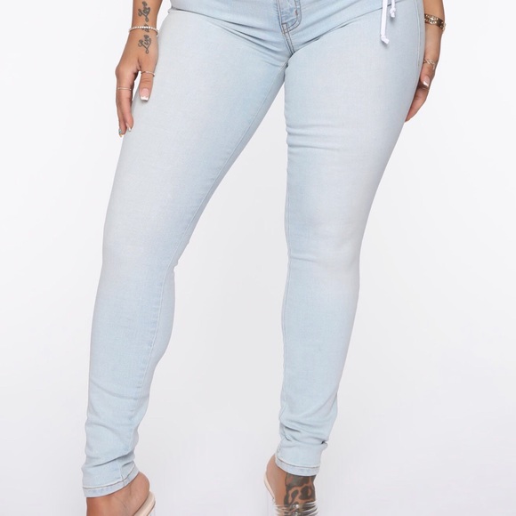 Flex Game  Low Rise Skinny Jeans - Bleach - Picture 13 of 13